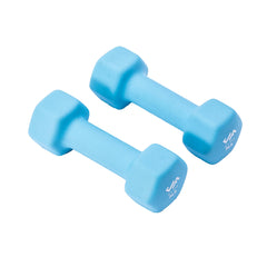JFIT neoprene dumbbell front view showing compact design and easy handling