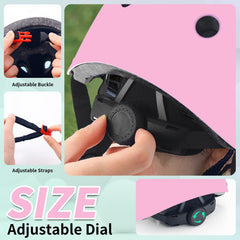 JIFAR helmet rear dial image showing easy size adjustment benefit