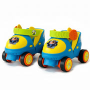 JIVMOV Astro Blue front view showing snug fit and colorful design for confident starts