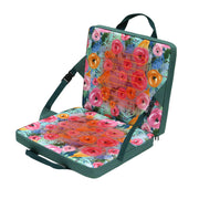 JLDTOP front view green floral seat showing supportive backrest and cushion benefit