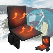 JLDTOP front view showing heated seat cushion and control button for portable warmth