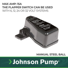 Johnson Pump AS888 internal detail with steel ball visible for reliable switching benefit