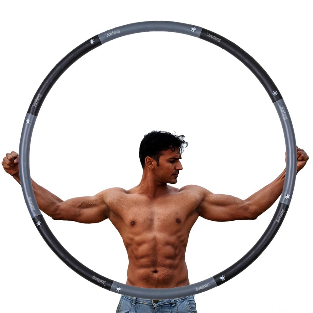 joofang front packaging showing weighted hoop and assembly benefits