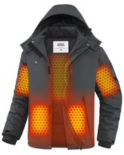 joohoo parka front view showing design and weather protection benefit