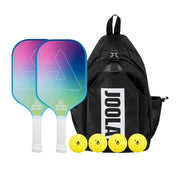 JOOLA paddle front view showing design and on-court style benefit