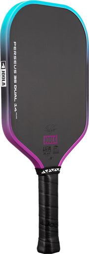 JOOLA Perseus front face showing sweet spot and certification for consistent shots