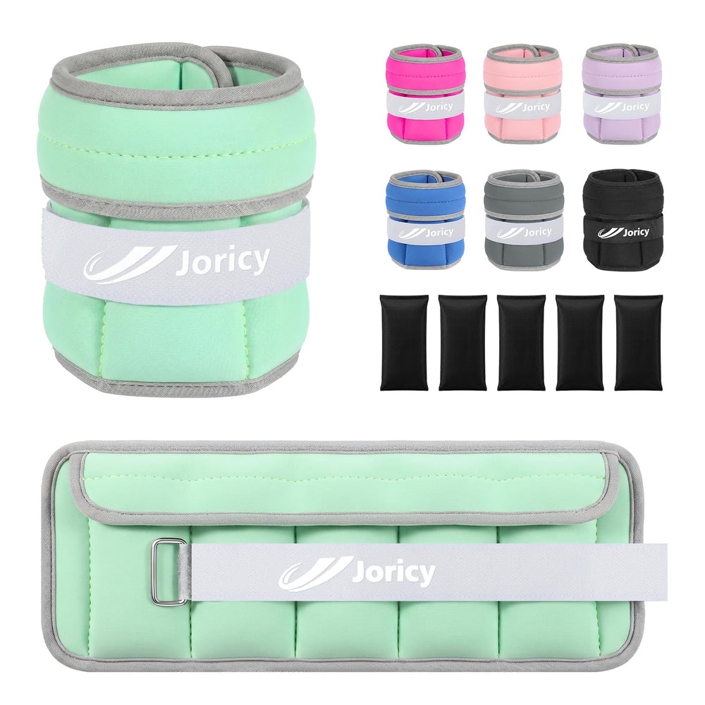 JORICY front view of pair in green showing compact design and portability benefit
