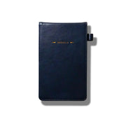 Journal 18 front cover Oxford Blue showing durable design and pocket fit