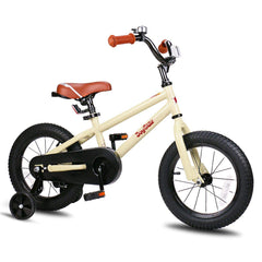 JOYSTAR beige 16-inch bike front view showing entire ride and beginner-friendly design