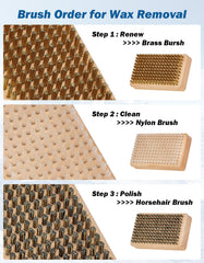 JOYTUTUS brass nylon horsehair brushes neatly arranged to improve glide