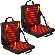 Juexica front view folded heated seat showing compact portability and comfort