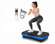 JUFIT front view of whole-body vibration platform shows compact design and quick setup benefit