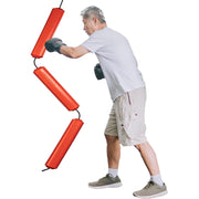 Jukestir front view showing device and target for dynamic rehab practice