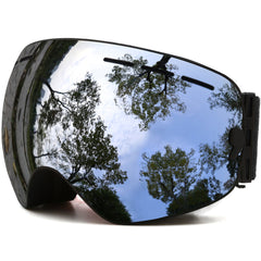 JULI Eyewear front view showing black frame and wide field of vision benefit