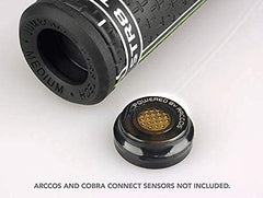 JumboMax STR8 Tech showing compatibility with Arccos and CobraConnect sensors