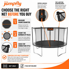 jumpfly close-up of high-density mesh texture highlighting tear resistance and clear visibility
