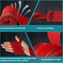 Junkin hand wrapping demonstration showing secure fit and wrist stability