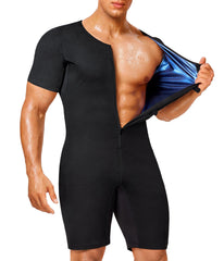 Junlan full-body front view showing coverage and slim fit for focused sweat