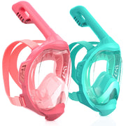 Jwintee front view full-face mask showing panoramic lens and clear visibility