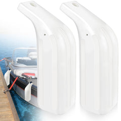 JYINCPED front view of curved low freeboard fender shows stable protection
