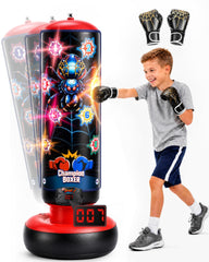 kabborro front view of the freestanding punching bag showing stability and play appeal