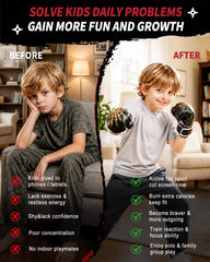 kabborro adjustable kids gloves showing secure straps and comfortable fit