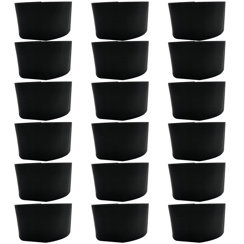 Kabcifea front view of armband pack showing plain black bands and value