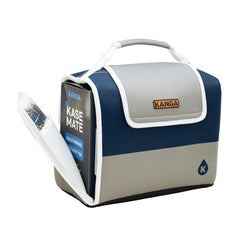 Kanga Kase Mate Neptune front view showing bright color and slim profile for easy transport
