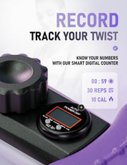 Karimonox LED display closeup showing counters for reps time and calories