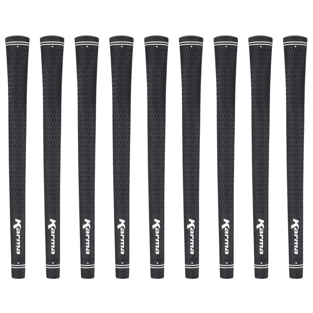Karma Velour front packaging showing black grips and logo for easy identification
