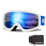 Karsaer front view showing full goggles and lens clarity benefit