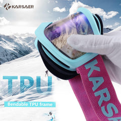 Karsaer goggles over prescription glasses demonstrating OTG comfort benefit