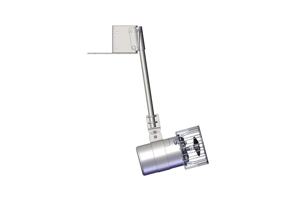 Kasco front view of stainless dock mount showing durable construction and secure fit