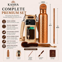 KASHA hammered copper finish close-up highlighting durable textured design