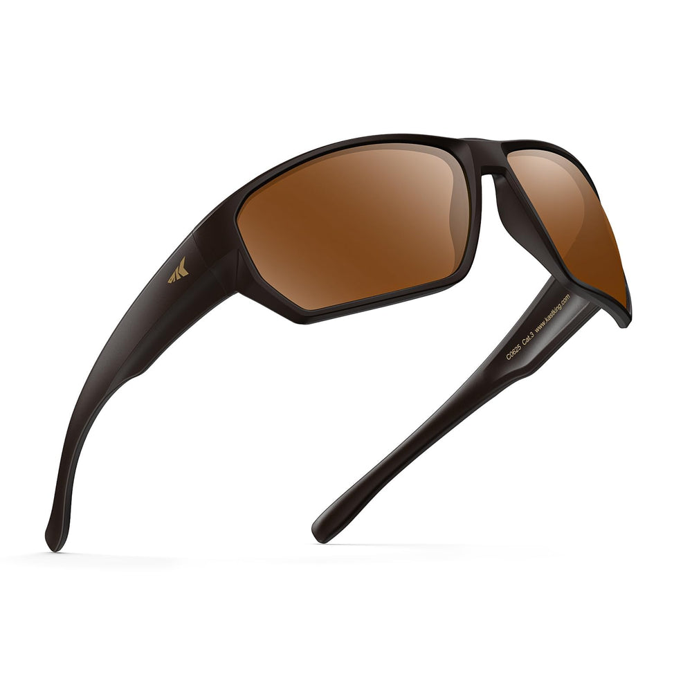 KastKing Merced front view showing floating frame and polarized lenses for clear vision