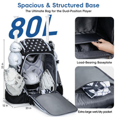 KAVIGOR open main compartment displaying dry-wet separation for protected gear