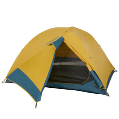 Kelty Far Out vestibule holding backpacks and boots, organized storage benefit