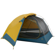 Kelty front view setup showing stable shelter and simple assembly