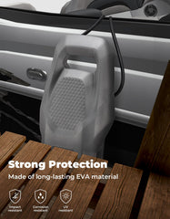 KEMIMOTO straps and buckle detail showing quick-lock installation benefit
