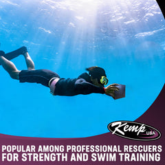 Kemp USA diving brick close-up of textured rubber surface improving grip and preventing slips