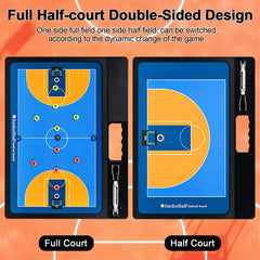 Keweis back half-court detail highlighting precise lines and drill focus benefit