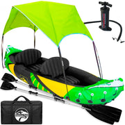 Keystone Peak front view inflated kayak showing ready-to-launch convenience