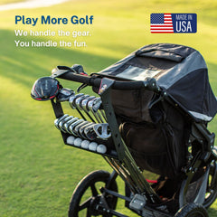 Kid Caddie clamp closeup demonstrating sturdy attachment benefit