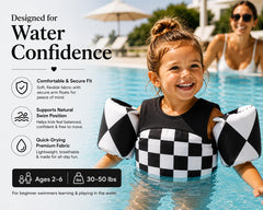KIDSco swim vest foam panel texture showing durable buoyant core for steady support