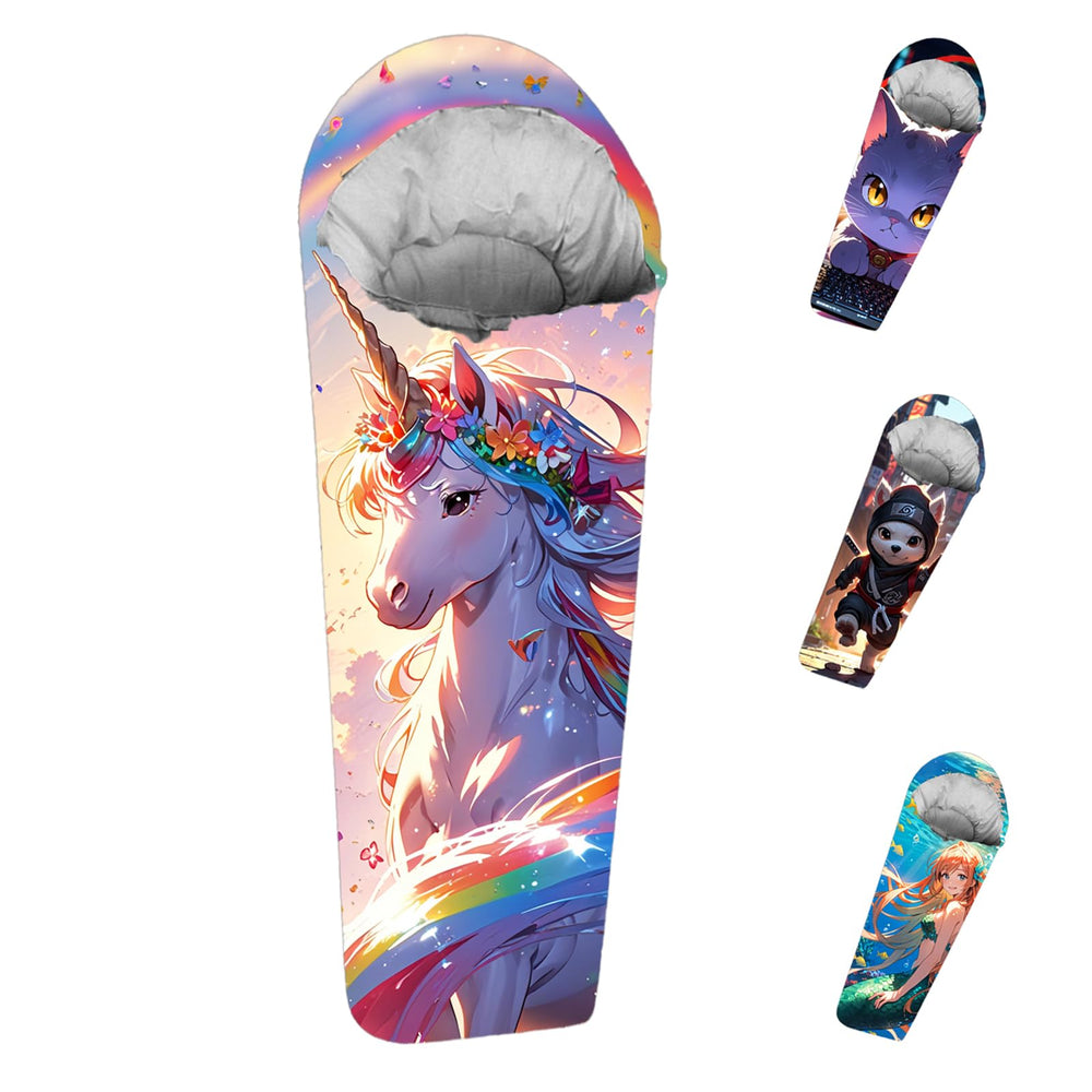 KidzAdventure front packaging showing Unicorn print and easy-carry benefit