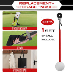 KIDZIES view of 360-degree automatic ball return reducing retrieval time