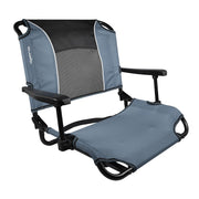 Kijaro front view in Hallett Peak Gray showing stable portable seating benefit