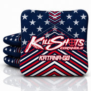 Killshots Katana Series front view showing branding and professional design, communicates tournament readiness