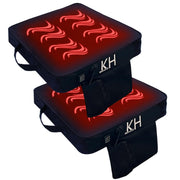 KIMI HOUSE front view of heated seat cushion two-pack showing portability and warmth