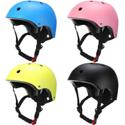 Kingdder front view helmet showing colorful shell and safe fit